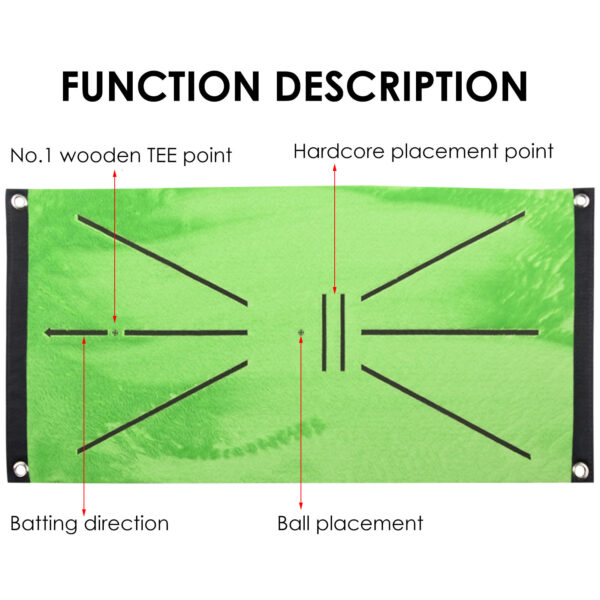 Golf Swing Hitting Mat Family Indoor Mat Thickening Practice Mat - Image 5