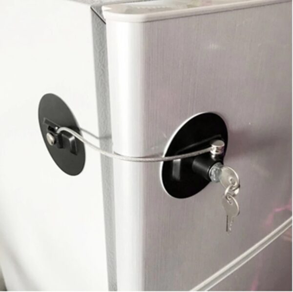 Refrigerator Lock Child Lock Sliding Door Lock - Image 5