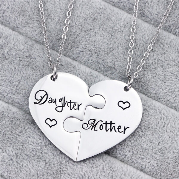 Fashion Mother's Day Gift Mom Daughter Titanium Steel Necklace - Image 3