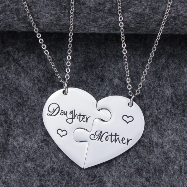 Fashion Mother's Day Gift Mom Daughter Titanium Steel Necklace - Image 5