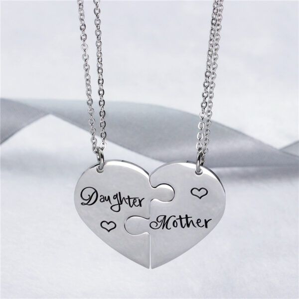 Fashion Mother's Day Gift Mom Daughter Titanium Steel Necklace - Image 4