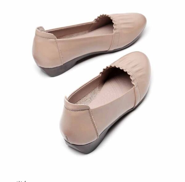 Women's First Layer Cowhide Flat Shoes Fashion Office Lady Shoes Women Flats Genuine Leather Loafers Footwear - Image 5