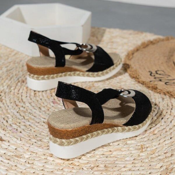 Women's Wedge Peep Toe Casual Sandals - Image 5